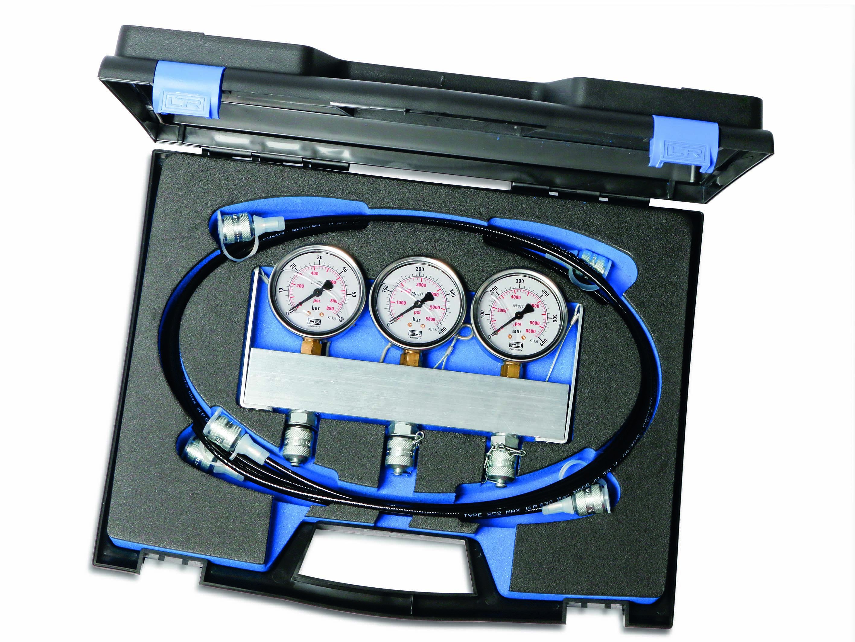 Hydraulik-Prüfleiste 3 analog Manometer